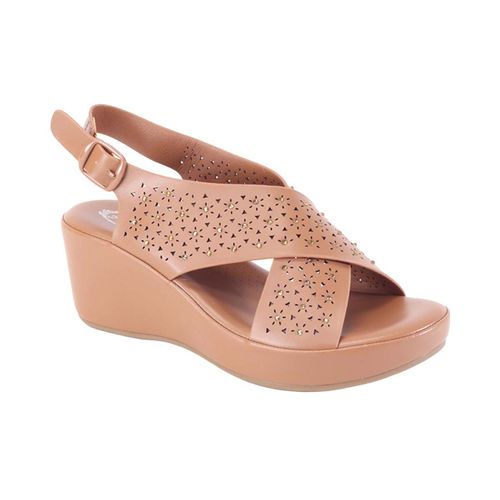 Sandalia casual Atalina café para dama DCL1031