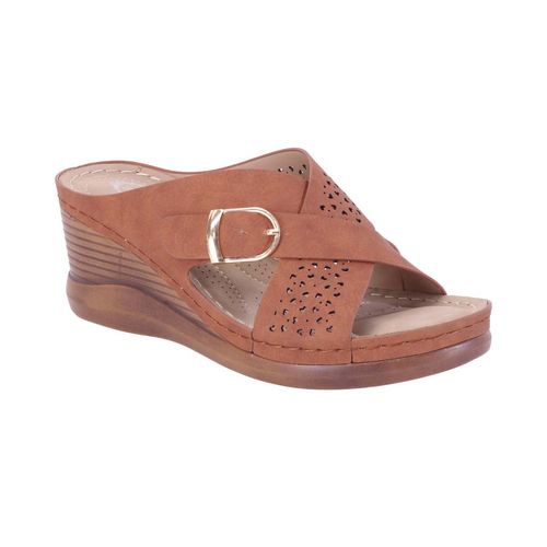 Sandalia casual Atalina café para dama DWN1005