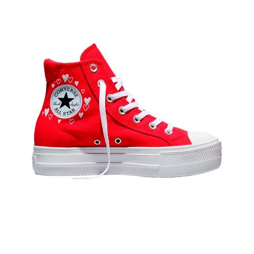 Tenis casual Converse rojo para dama A19324C