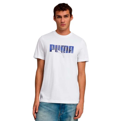 Playera casual Puma blanco para caballero  692026 02