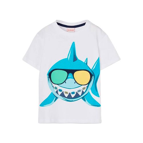 Playera Boboli blanco para niño 543080