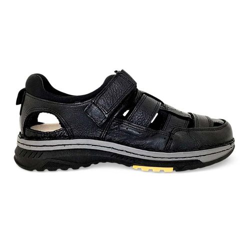 Sandalia casual Lobo Solo negro para caballero 6517