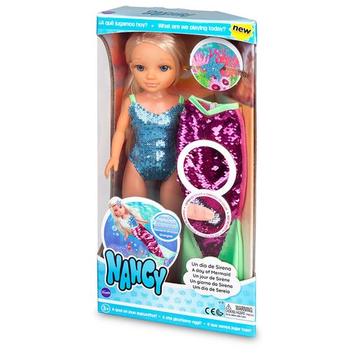 Muñeca Un Dia De Sirena Nancy Multicolor 700014762