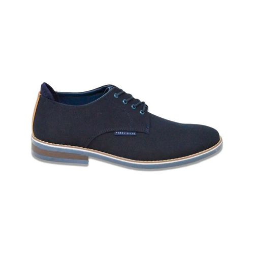Zapato casual Perry Ellis azul para caballero PE-6383