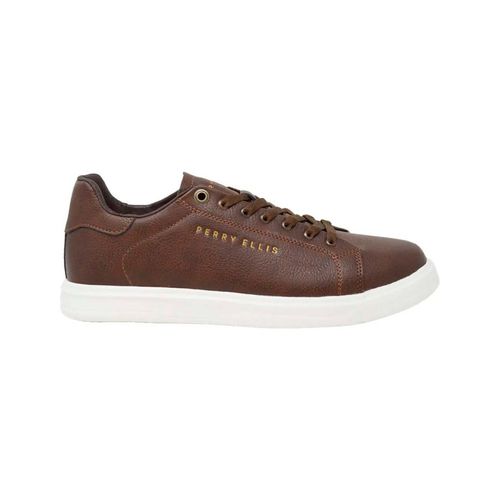 Tenis casual Perry Ellis café para caballero PE-21060