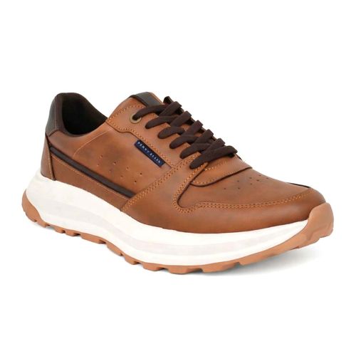 Tenis casual Perry Ellis café para caballero PE-81024