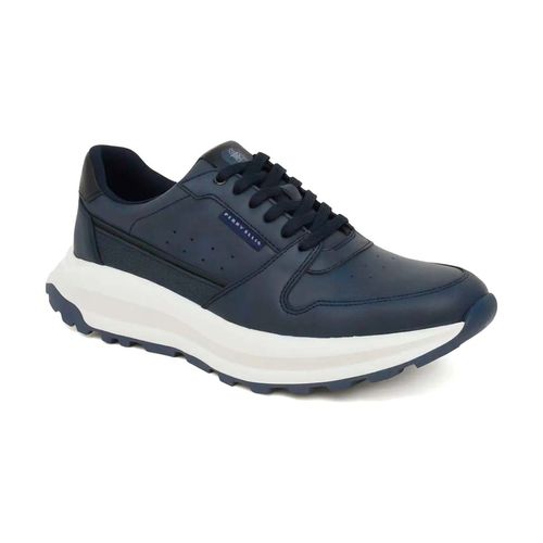 Tenis casual Perry Ellis azul para caballero PE-81024