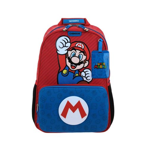 Mochila escolar Chenson mario bros rojo mb71104-9