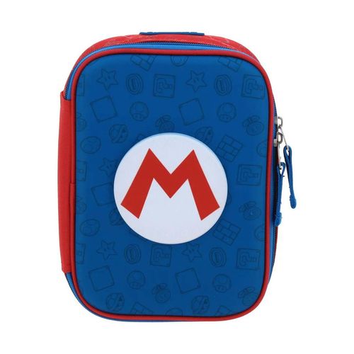 Lapicera cartuchera Chenson mario bros rojo mb71106-9