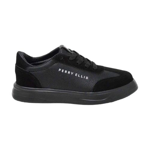 Tenis casual Perry Ellis negro para niño 21019