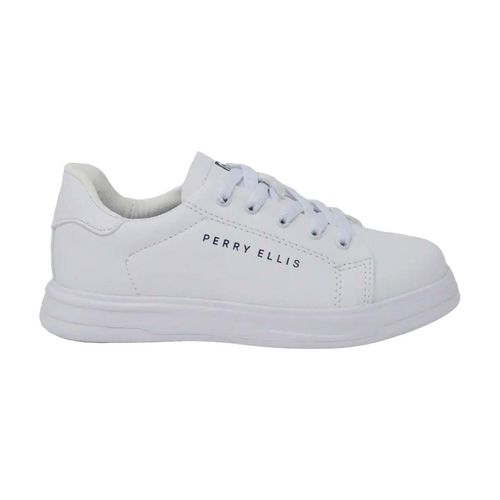 Tenis casual Perry Ellis blanco para niño 21060