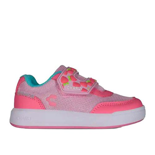 Tenis casual Charly rosa para niña 1065484001