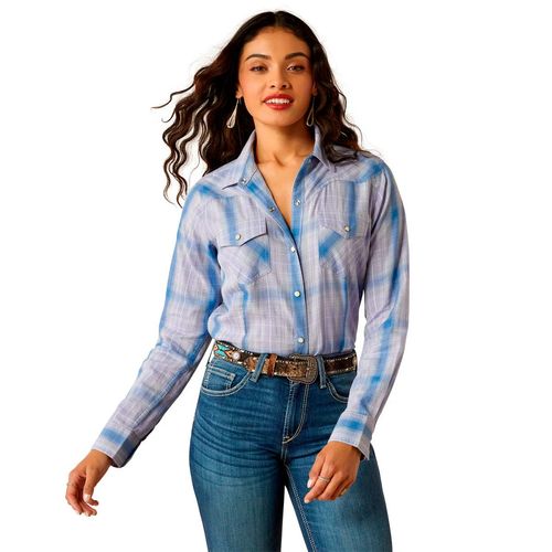 Blusa Ariat morado para dama 10054778