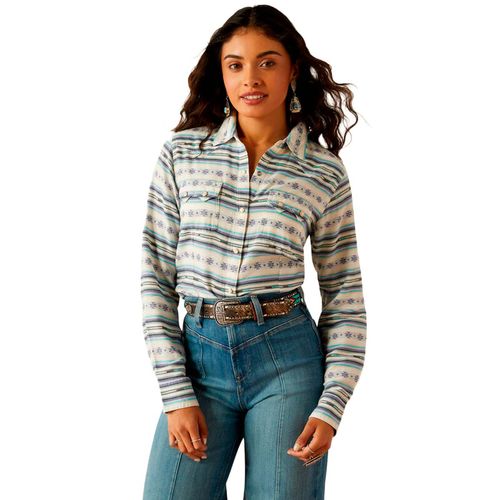 Blusa Ariat verde para dama 10054779