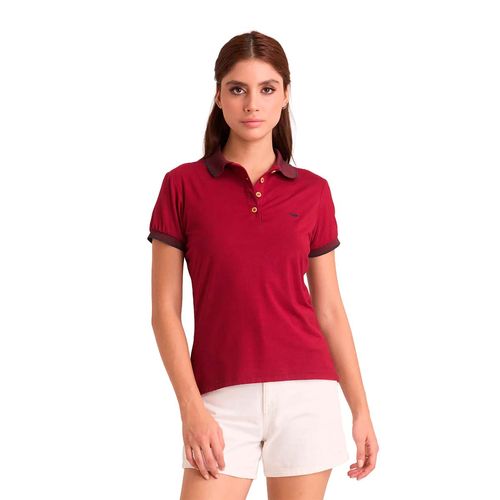 Playera tipo polo Porto Blanco tinto para dama DPE-2348