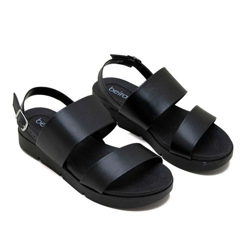 Sandalia con plataforma Beira Rio negro para dama 8387.542.9569-1