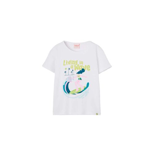 Blusa Boboli blanco para niña 413086