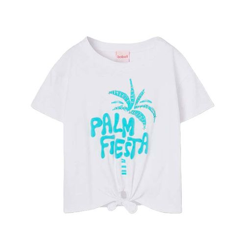 Blusa Boboli blanco para niña 463003