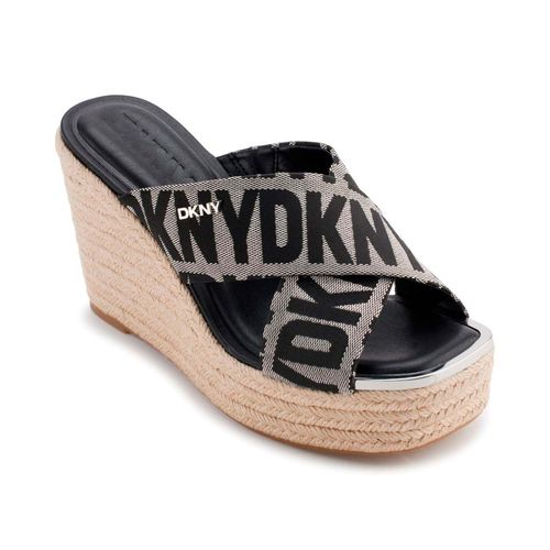 Sandalia con plataforma DKNY negro para dama K1469540-005-T5