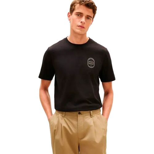 Playera Tommy Hilfiger negro para caballero MW0MW42364-BDS
