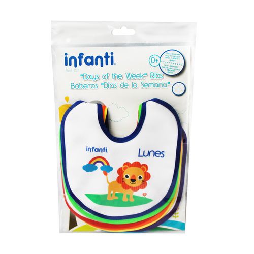 Set De 7 Baberos Infanti 23A1027 Baberos Para Cada Día De La Semana
