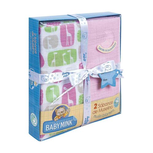 Set de sábanas para recien nacido Baby Mink bm983 sabanas de muselina