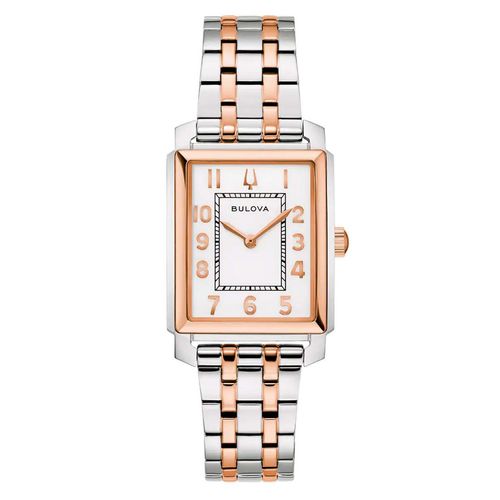 Reloj Bulova plateado para dama 98L328