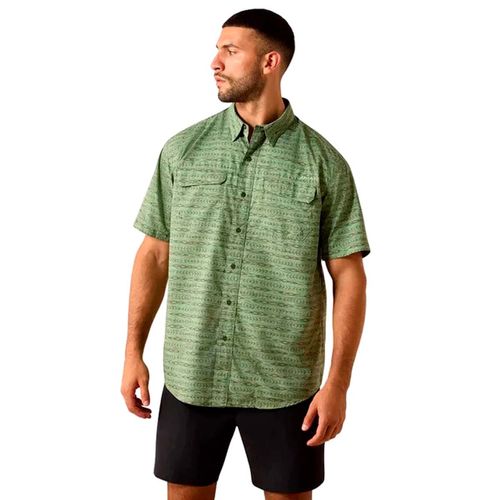 Camisa Ariat verde para caballero 10071053