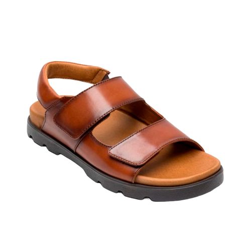 Sandalia casual Quirelli café para caballero 706802
