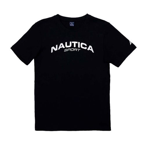 Playera Nautica negro para joven N3JT03321-11
