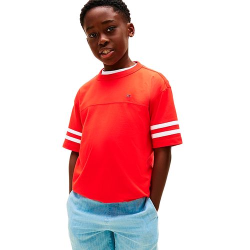 Playera Tommy Hilfiger rojo para joven  KB0KB10299-XL8