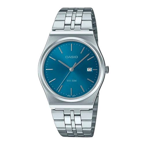 Reloj Casio plateado unisex MTPB145DC2A2VVT
