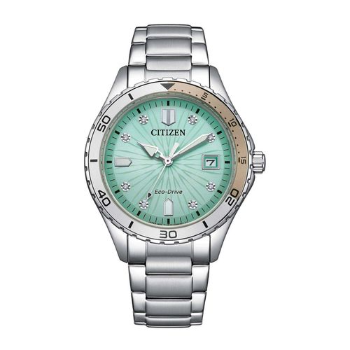 Reloj Citizen plateado para dama FE6170-88L