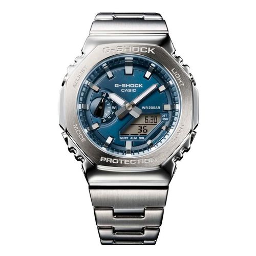 Reloj G-Shock plateado para caballero GM-2110D-2BCR