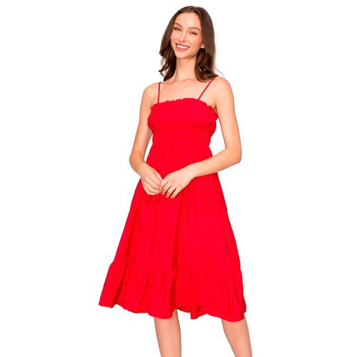 Vestido Popular 21 rojo para dama DX1117