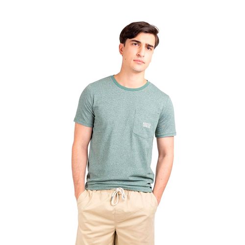 Playera Nautica Jeans verde para caballero V65930-ZI6