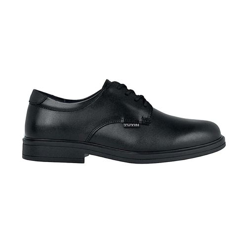 Zapato escolar Yuyin negro para joven 24320