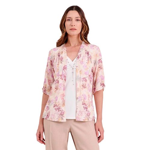 Blusa Vitos lila para dama V69892