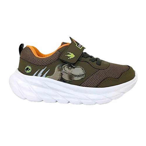 Tenis casual Jurasic World verde para niño JP845541ST