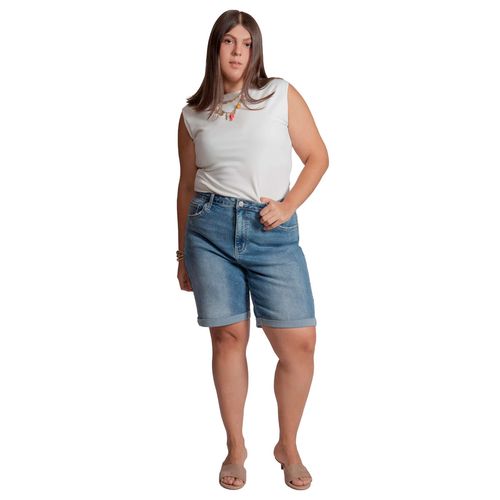 Bermuda de mezclilla Balam azul para dama  BLX7402