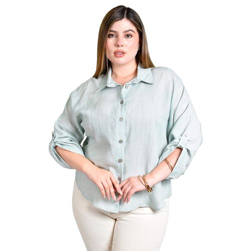 Blusa Roman Fashion menta para dama 5123