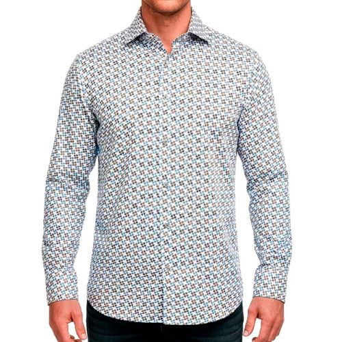 Camisa Cuadra multicolor para caballero  CM03142
