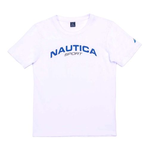 Playera Nautica blanco para joven N3JT03321-908