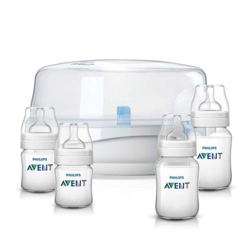 Set esterilizador Avent con 4 biberones 6704450