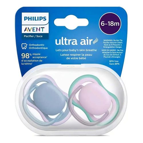 Set de chupones Avent 2 pzas multicolor scf085/34