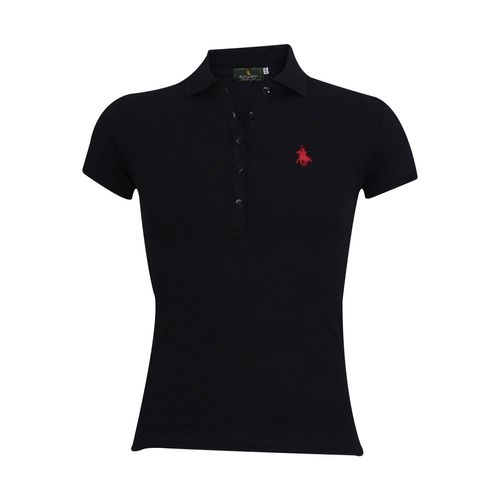 Playera Tipo Polo Polo Club Negro 10101