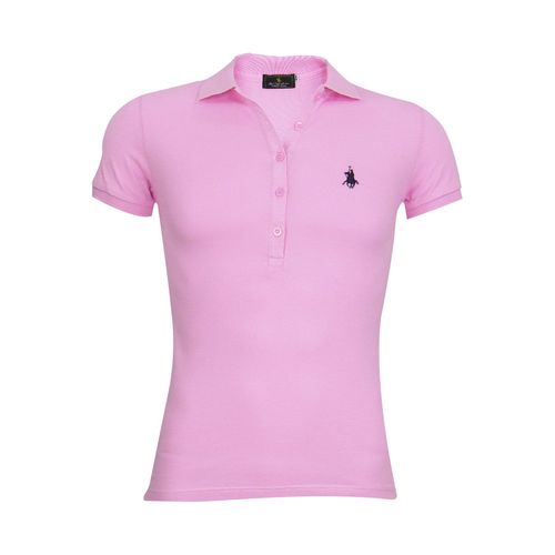 Playera Tipo Polo Polo Club Rosa 10101