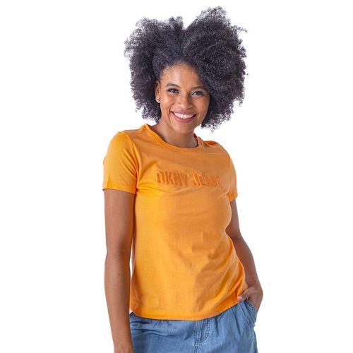 Playera Dkny naranja para dama E31FUDNA-DQ5