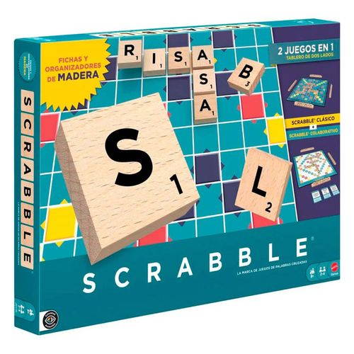 Juego de mesa Mattel scrabble de madera jgy26