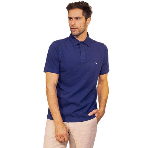 Camisa tipo polo Ferrioni azul para caballero M29433